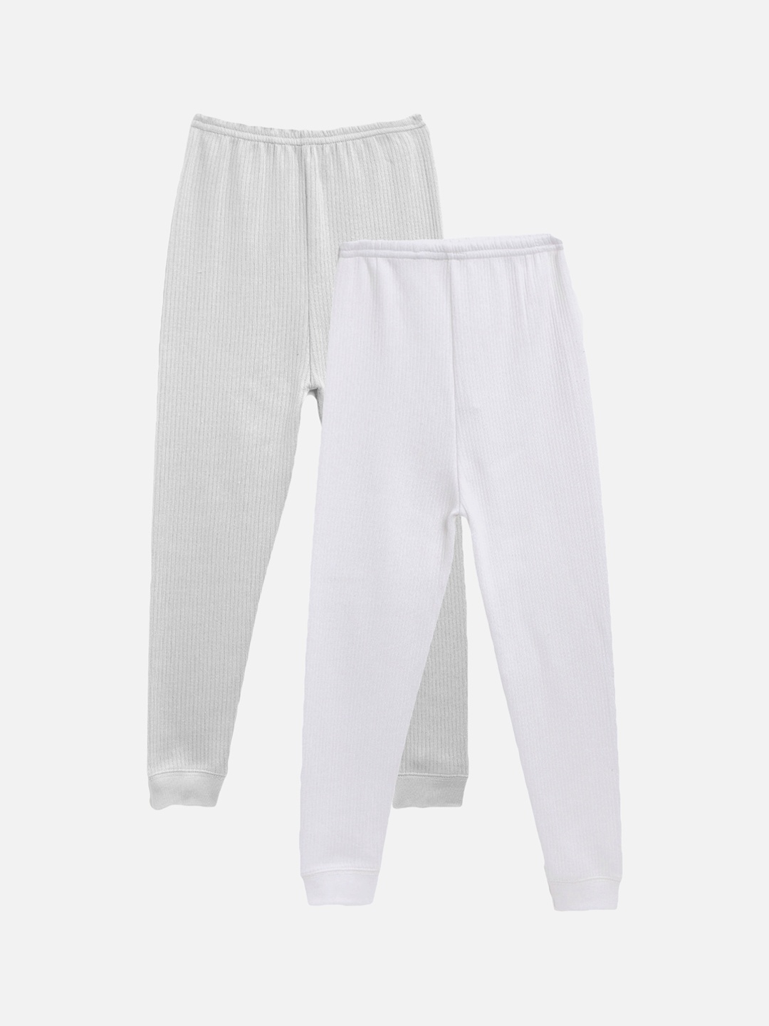 

Kanvin Boys Pack Of 2 Grey & White Thermal Bottoms