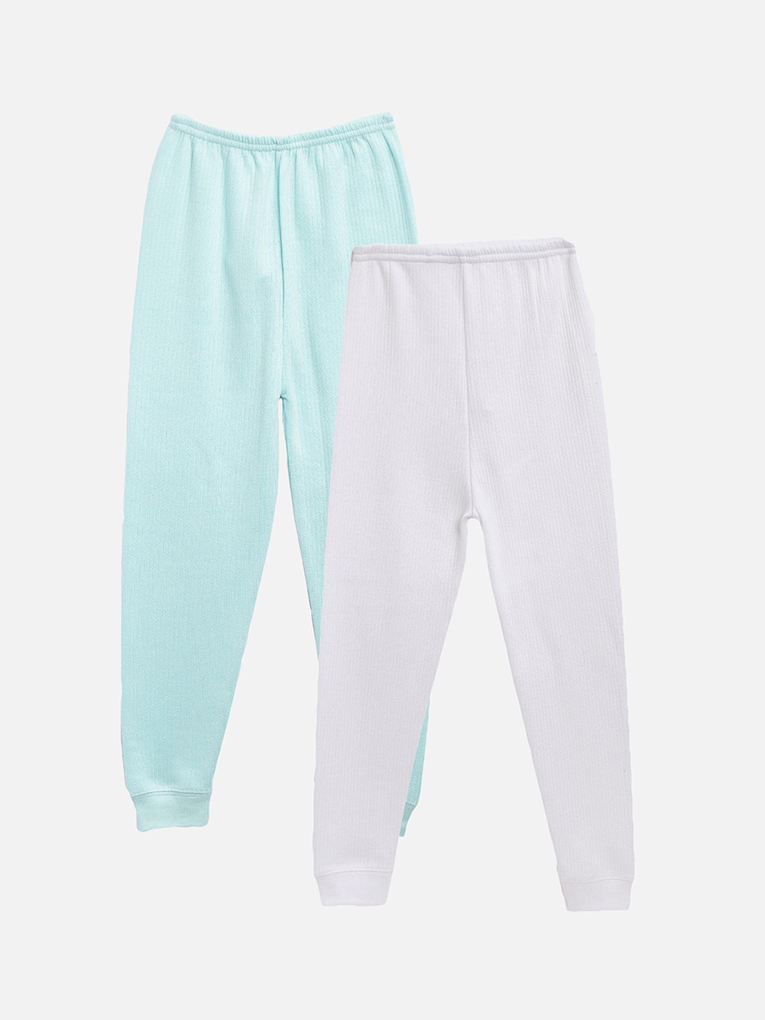 

Kanvin Boys Pack Of 2 Turquoise Blue and White Thermal Bottoms