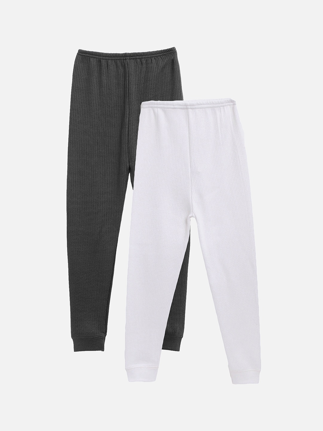 

Kanvin Boys Pack Of 2 White and Charcoal Thermal Bottoms