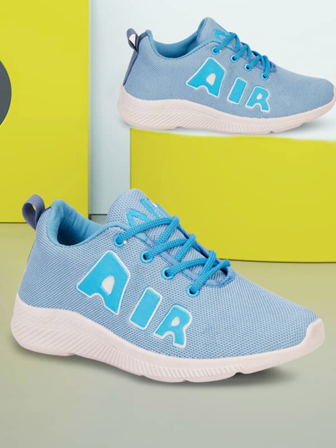 

sneakers villa Women Blue Woven Design Sneakers