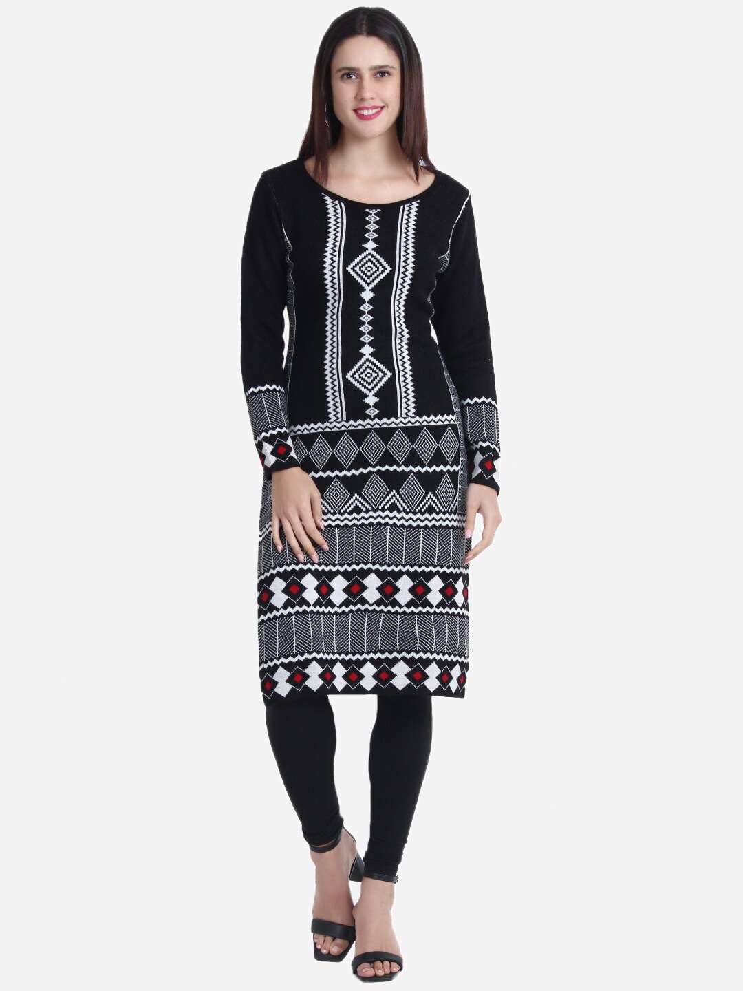 

JoE Hazel Women Ethnic Motifs Printed Kurta, Black