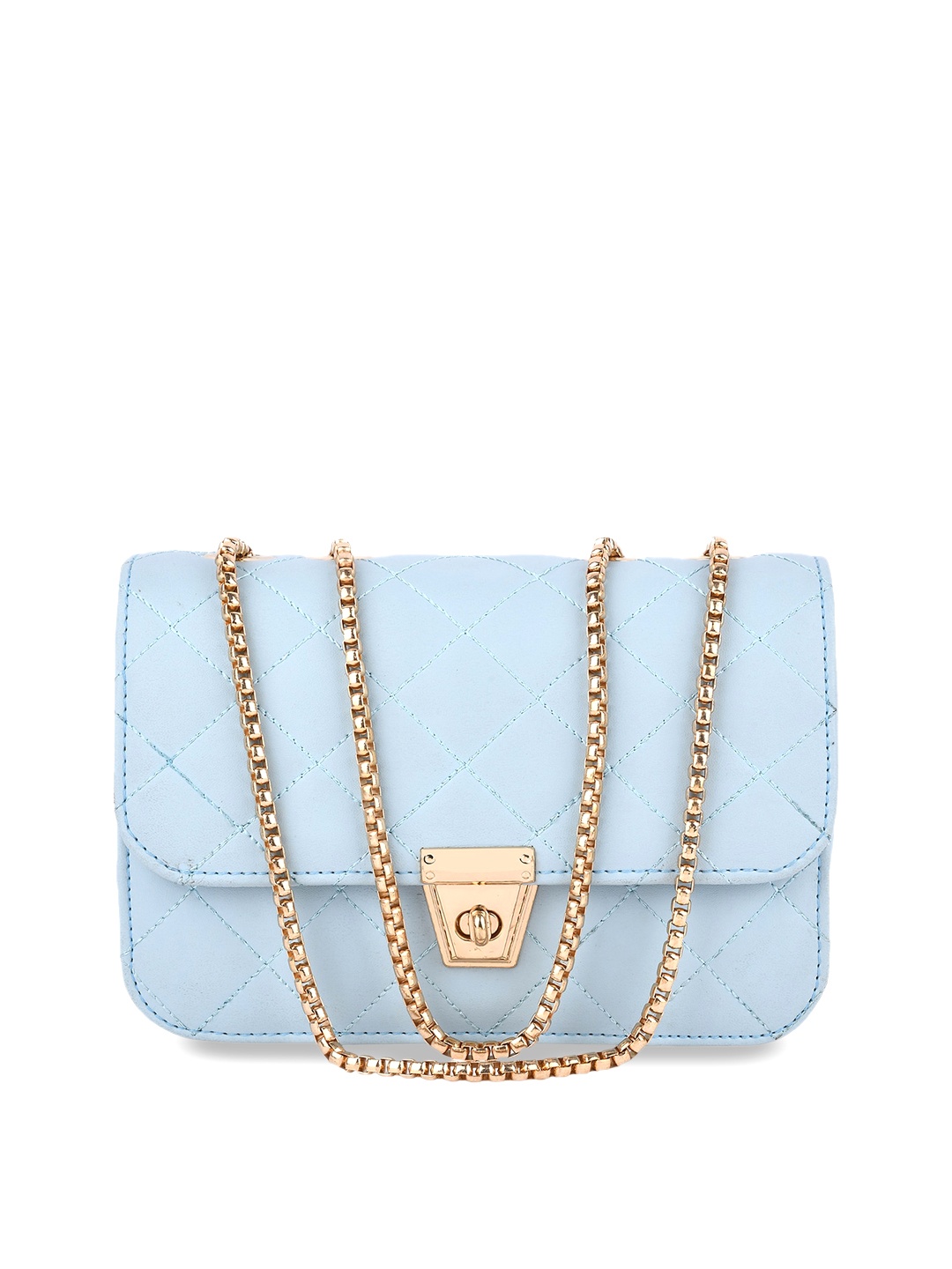 

SHINING STAR Blue PU Bucket Sling Bag