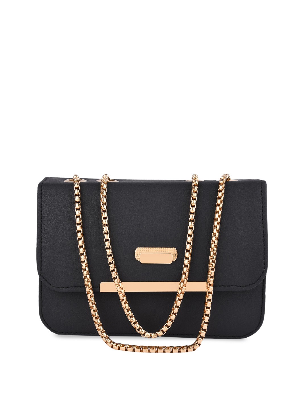 

SHINING STAR Women Black Structured Sling Bag