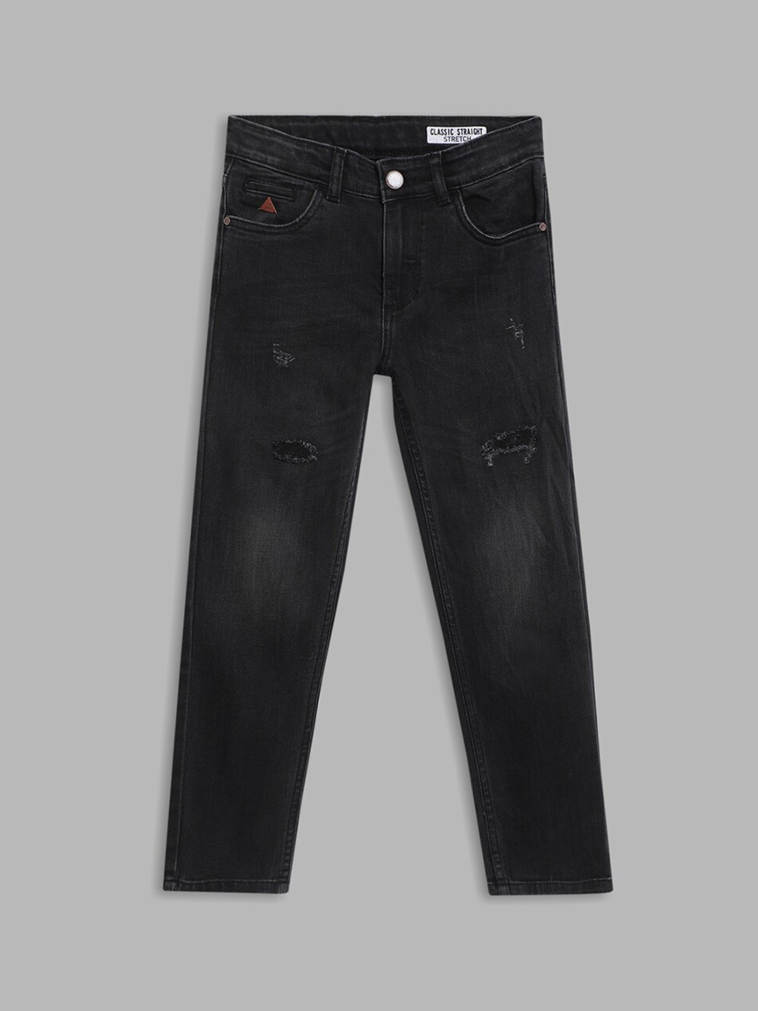 

Blue Giraffe Boys Light Fade Stretchable Jeans, Charcoal