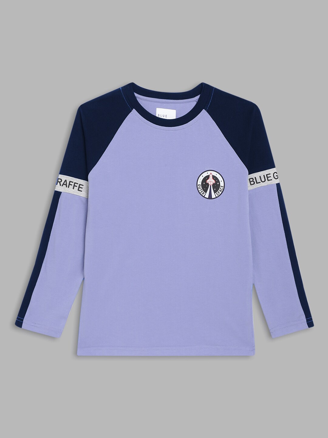 

Blue Giraffe Boys Lavender Pure Cotton T-shirt