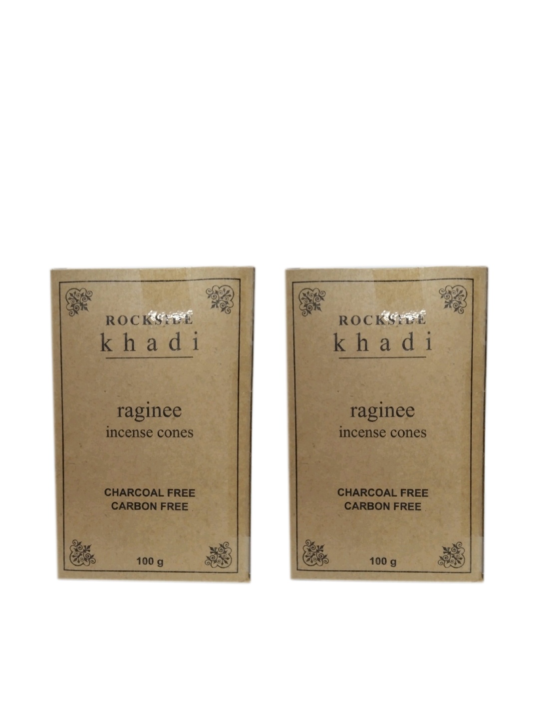 

ROCKSIDE KHADI Set Of 2 Herbal Insense Cone Raginee, Brown