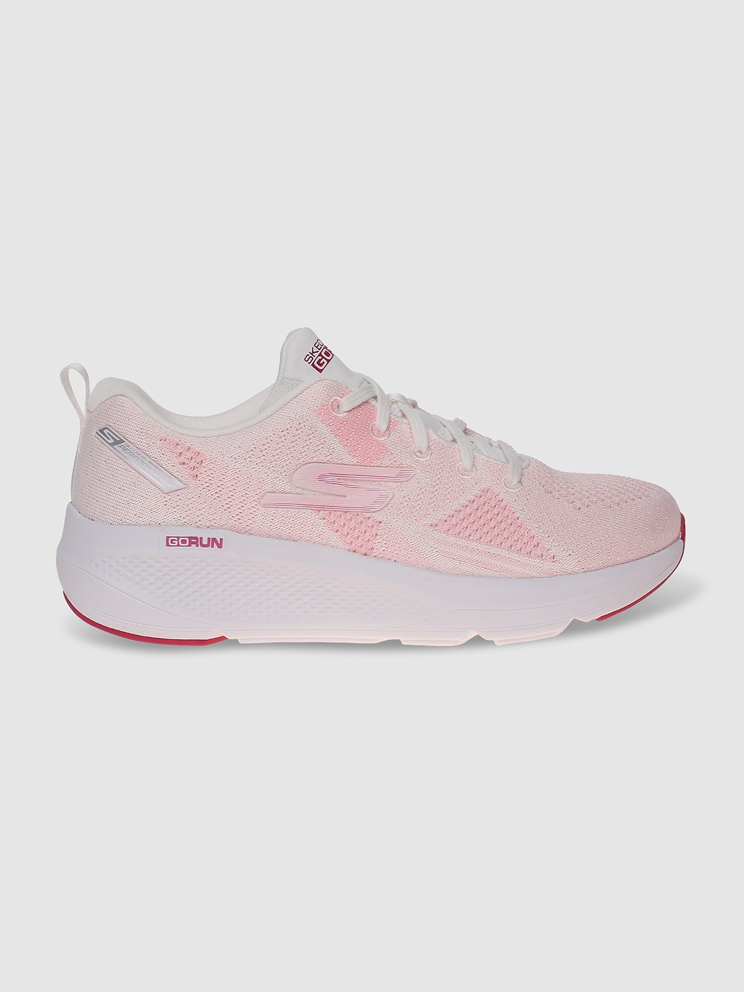 

Skechers GO RUN ELEVATE Women White & Pink GO RUN Running Non-Marking Shoes