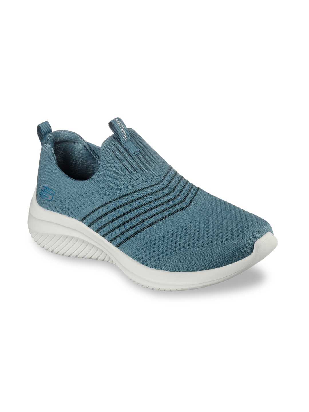 

Skechers ULTRA FLEX 3.0 Women Green Woven Design Slip-On Sneakers