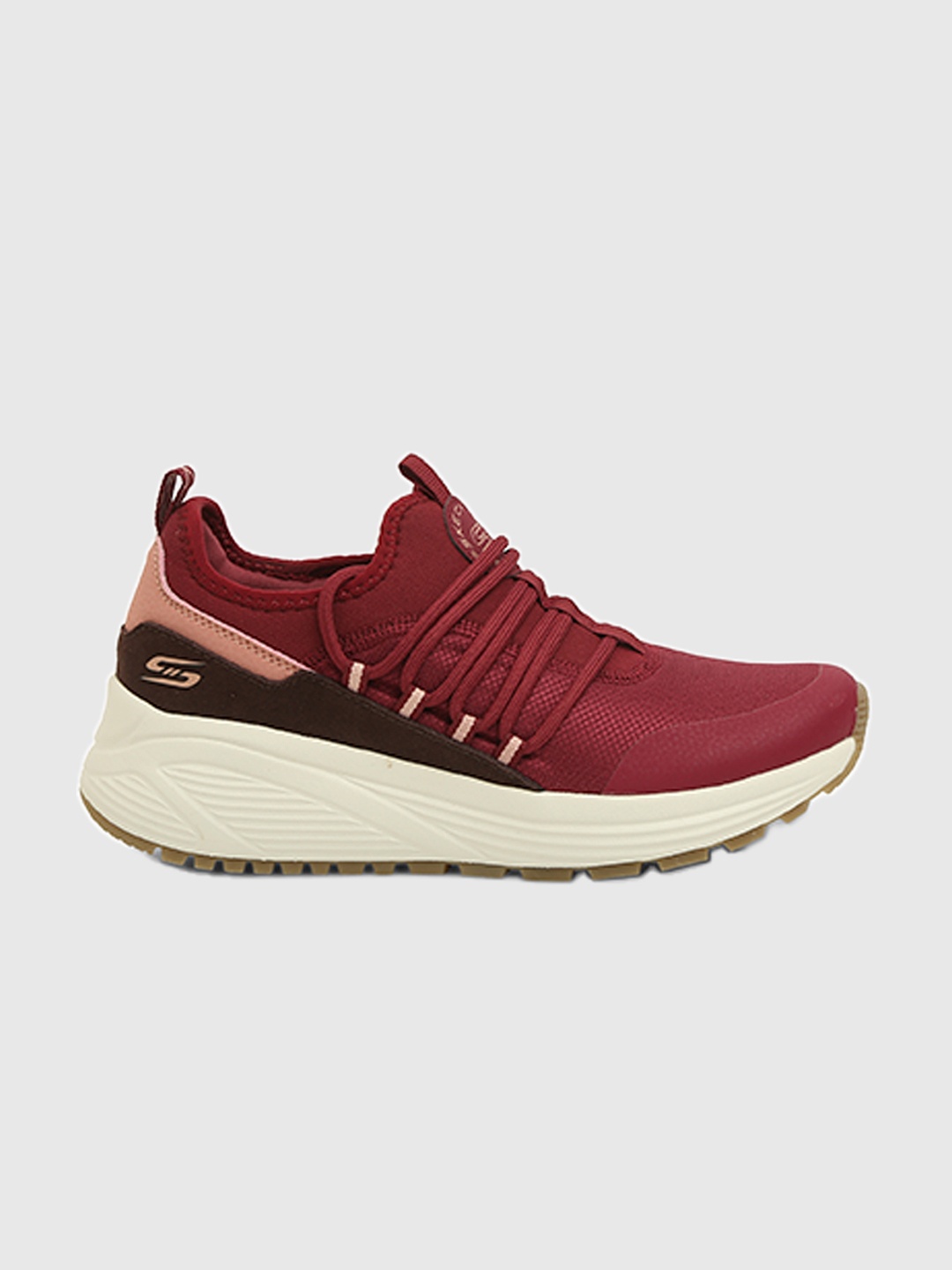 

Skechers Women Bobs Sparrow 2.0-Sonic Luv Lace Up Shoes, Maroon