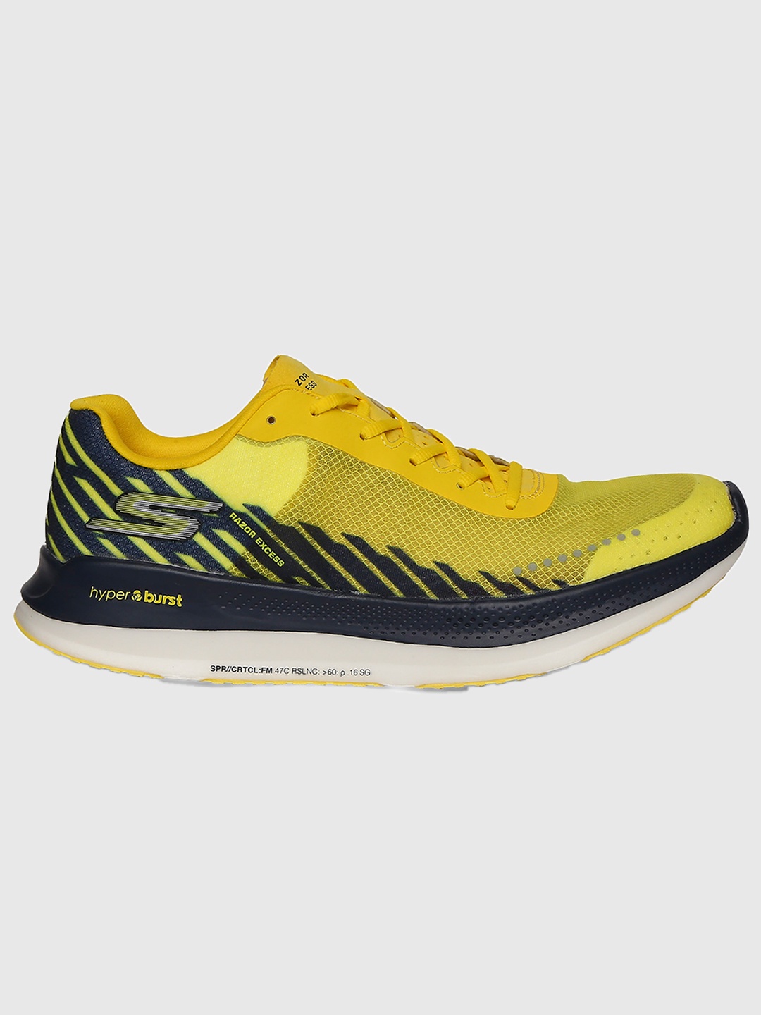 

Skechers Men Go Run Razor Excess Tech Running Shoes, Yellow