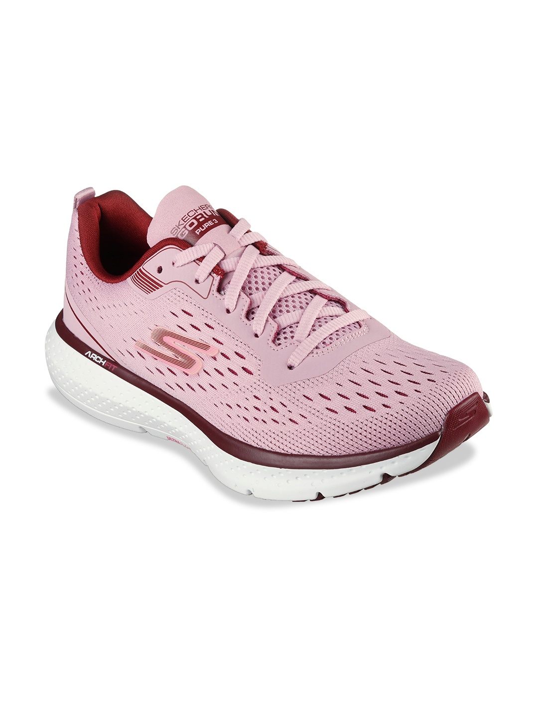 

Skechers Women Go Run Pure 3 Pink Running Non-Marking Shoes