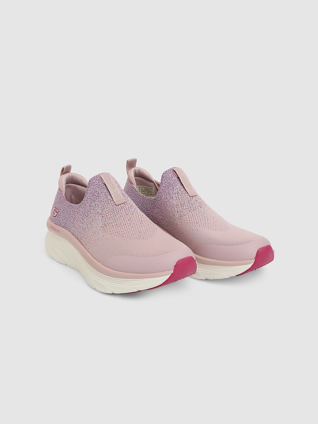 

Skechers Women Purple Dlux Walker Wrap Party Sneakers