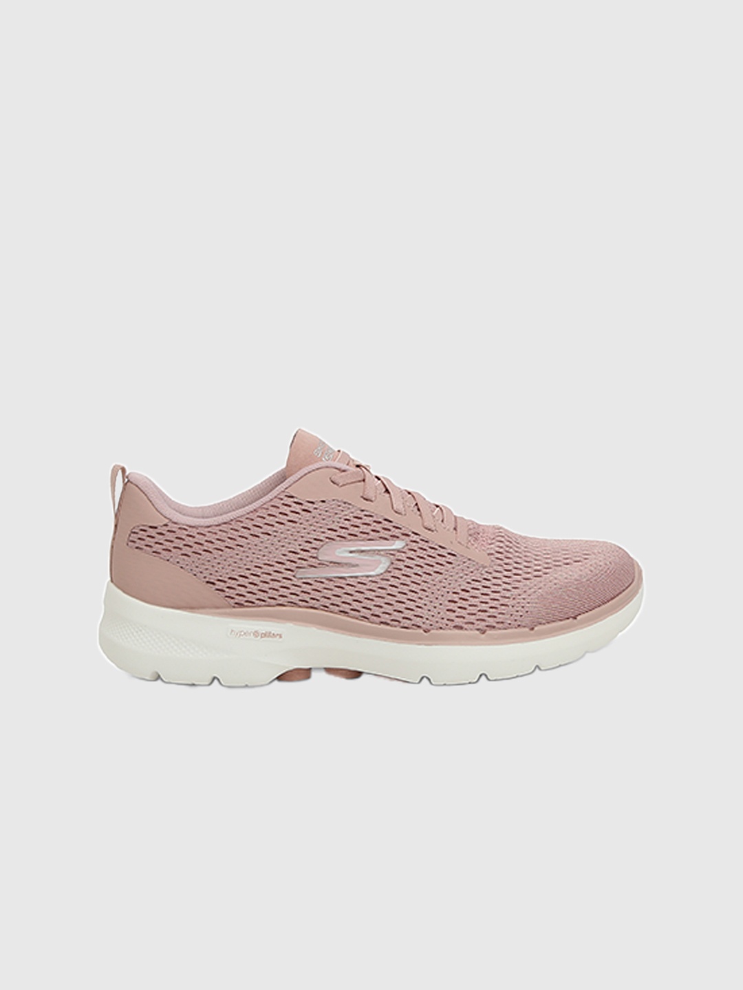 

Skechers Women's Go Walk 6 - Bold Vision Lace Up Shoes, Mauve