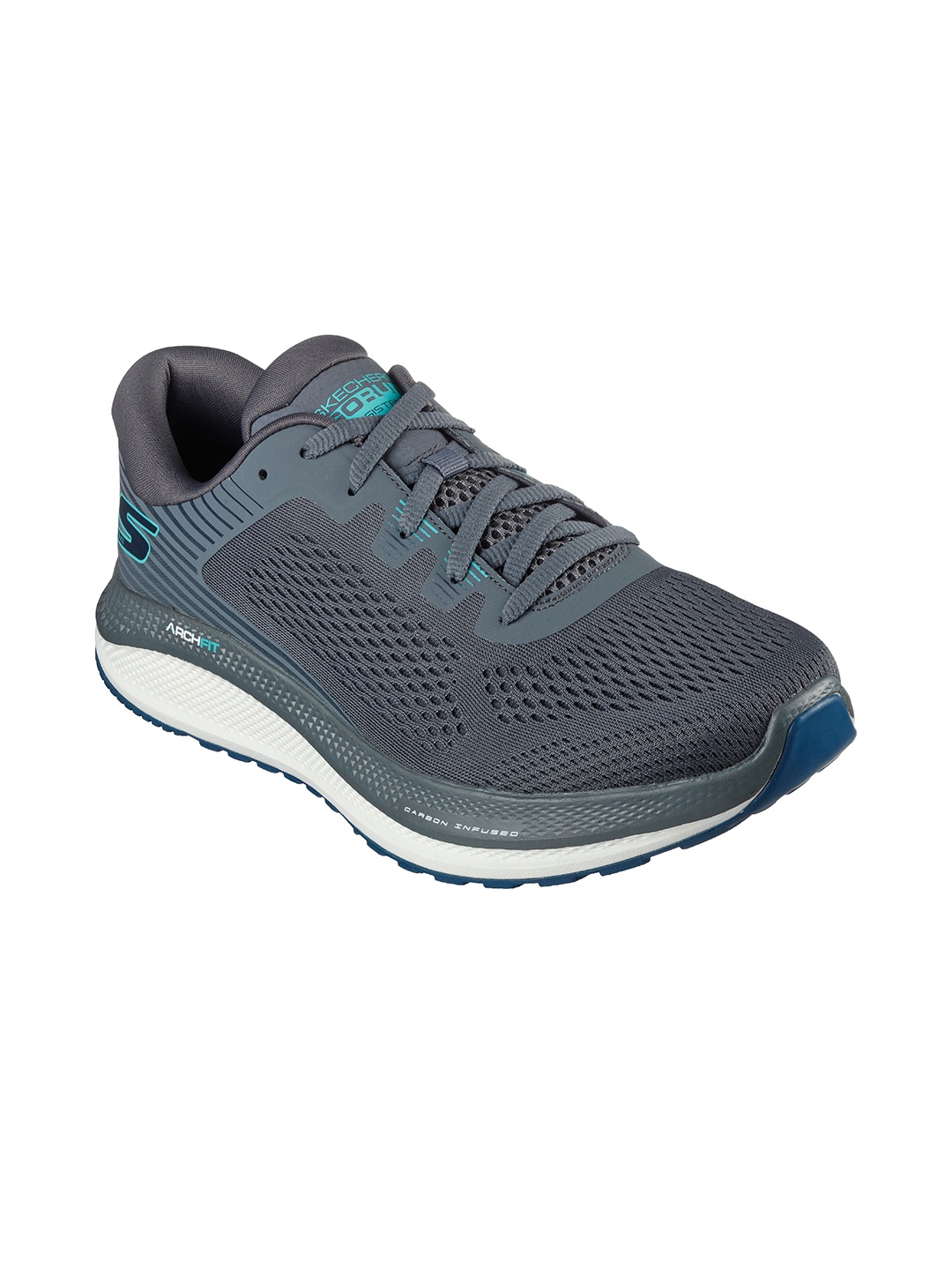 

Skechers Men Charcoal GO RUN Running Non-Marking Shoes