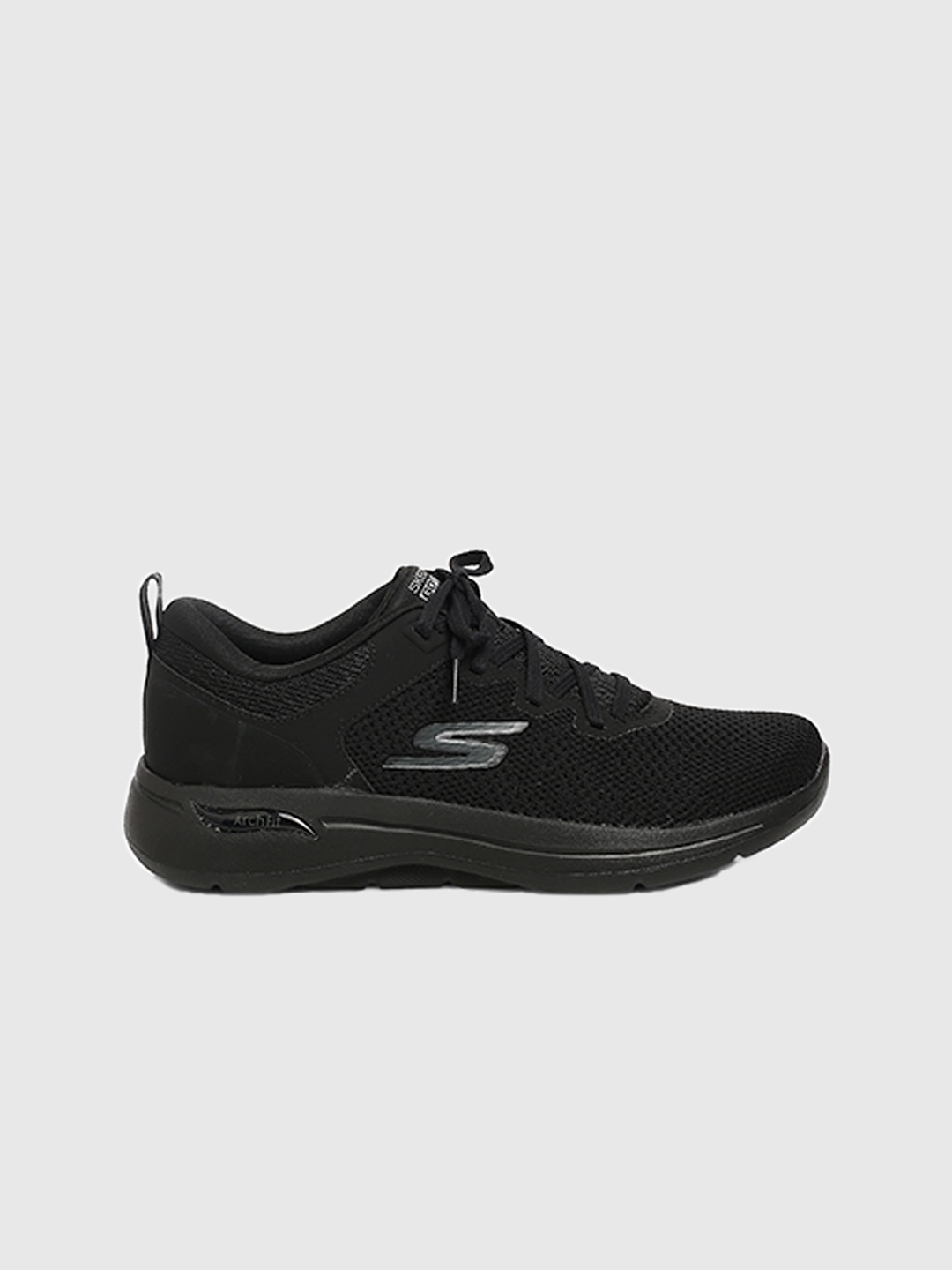 

Skechers Men Black Mesh Go Walk Arch Fit Clinton Sports Shoes