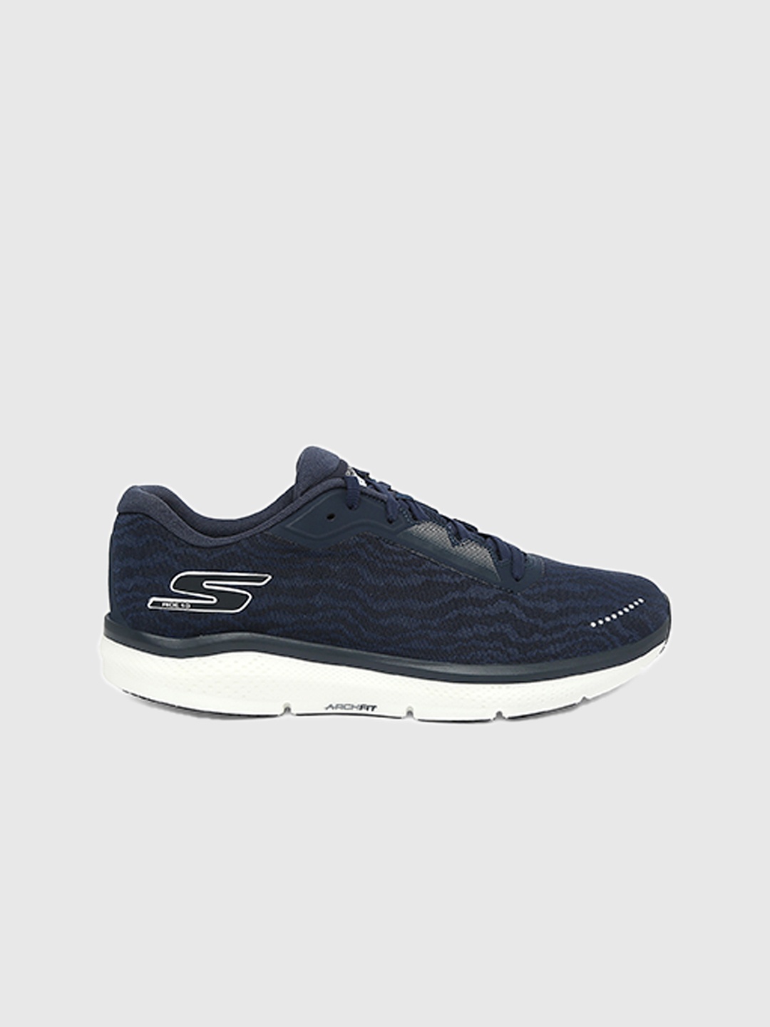 

Skechers Men Navy Blue Mesh Go Run Ride 10 Sports Shoes