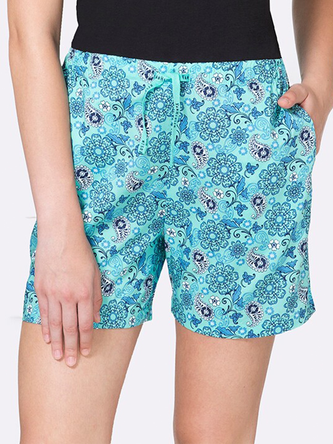 

Van Heusen Women Plus Size Printed Lounge Shorts, Blue