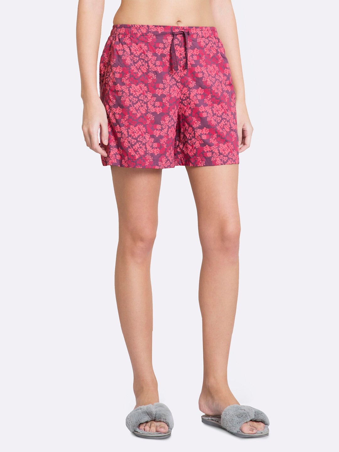 

Van Heusen Women Printed Lounge Shorts, Pink