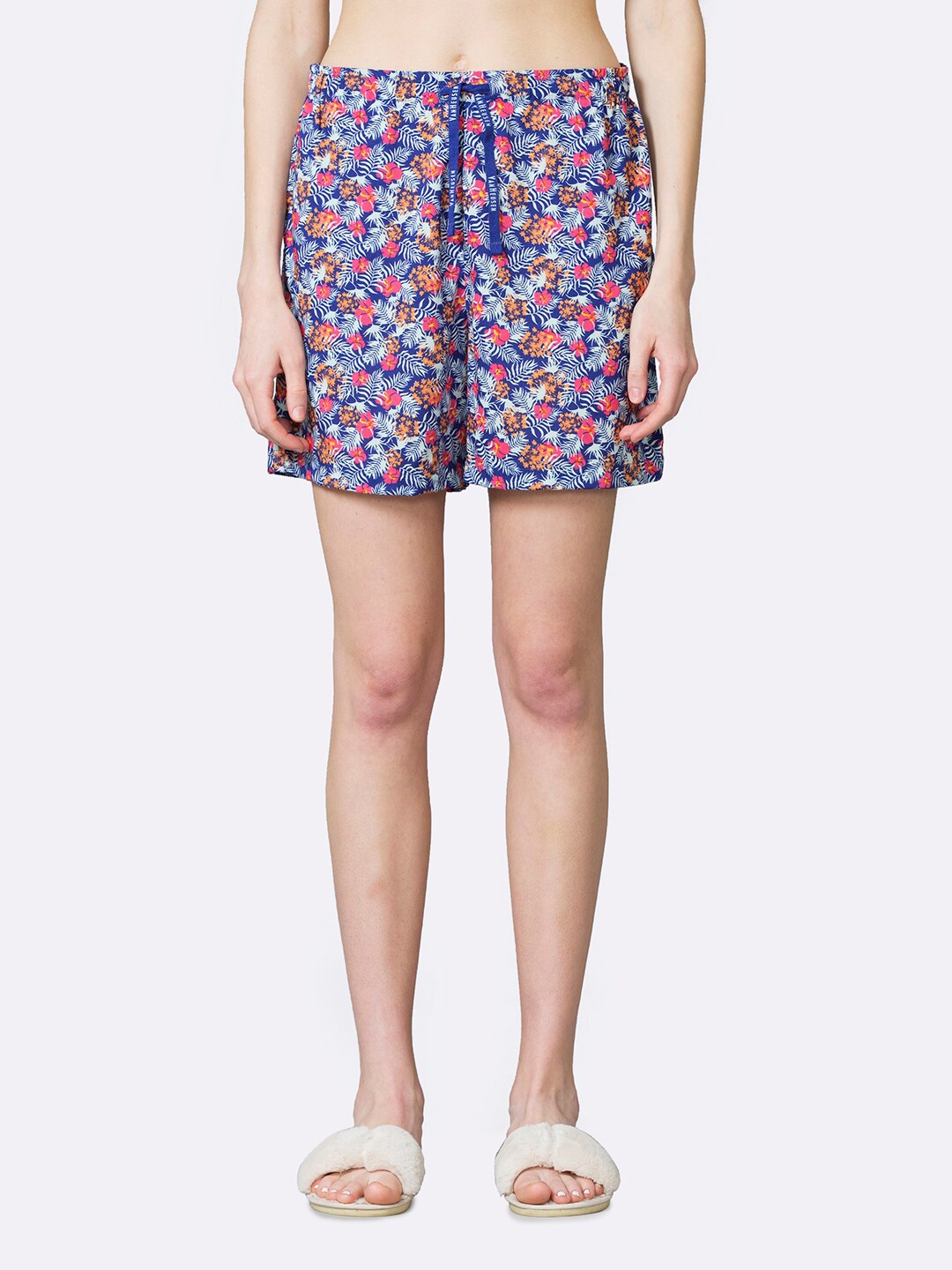 

Van Heusen Women Printed Lounge Shorts, Blue