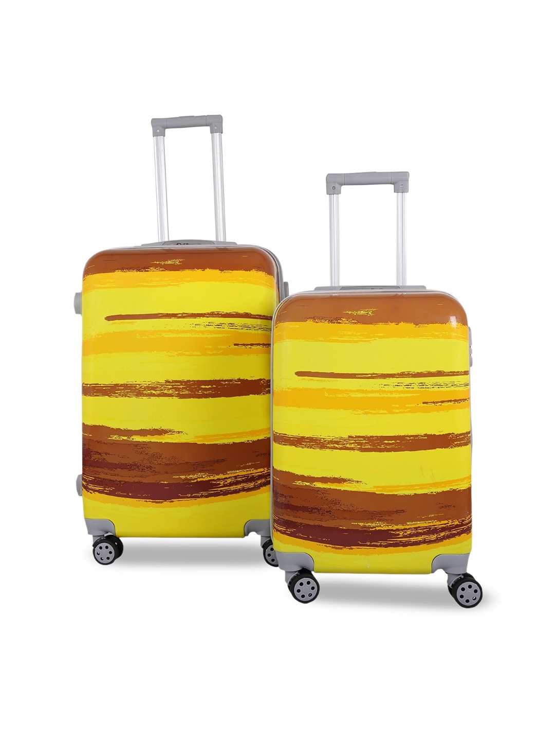 

Polo Class Set Of 2 Yellow Printed Trolley Bag