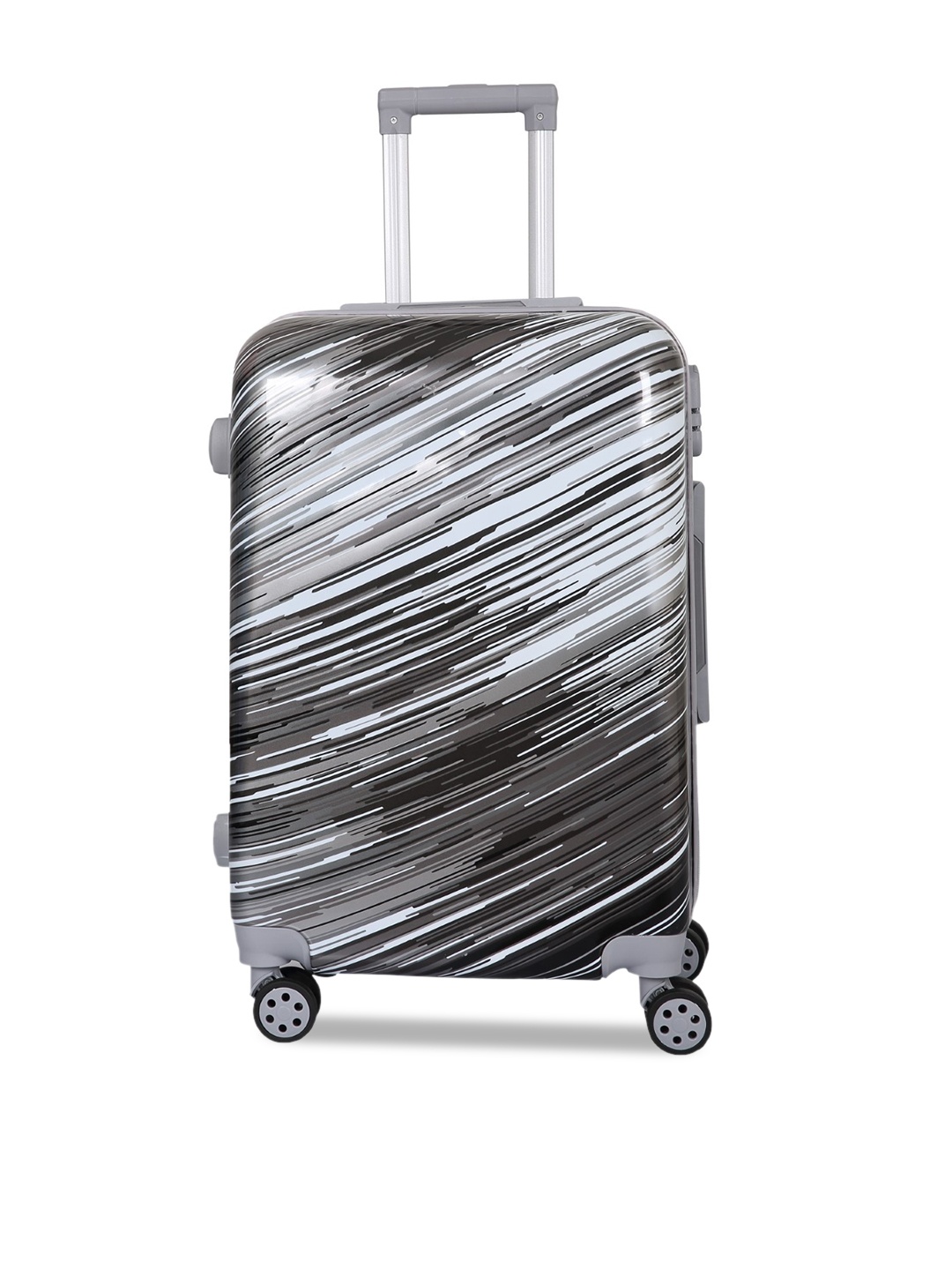 

Polo Class Black Printed Hard Case Medium Luggage Trolley Bag