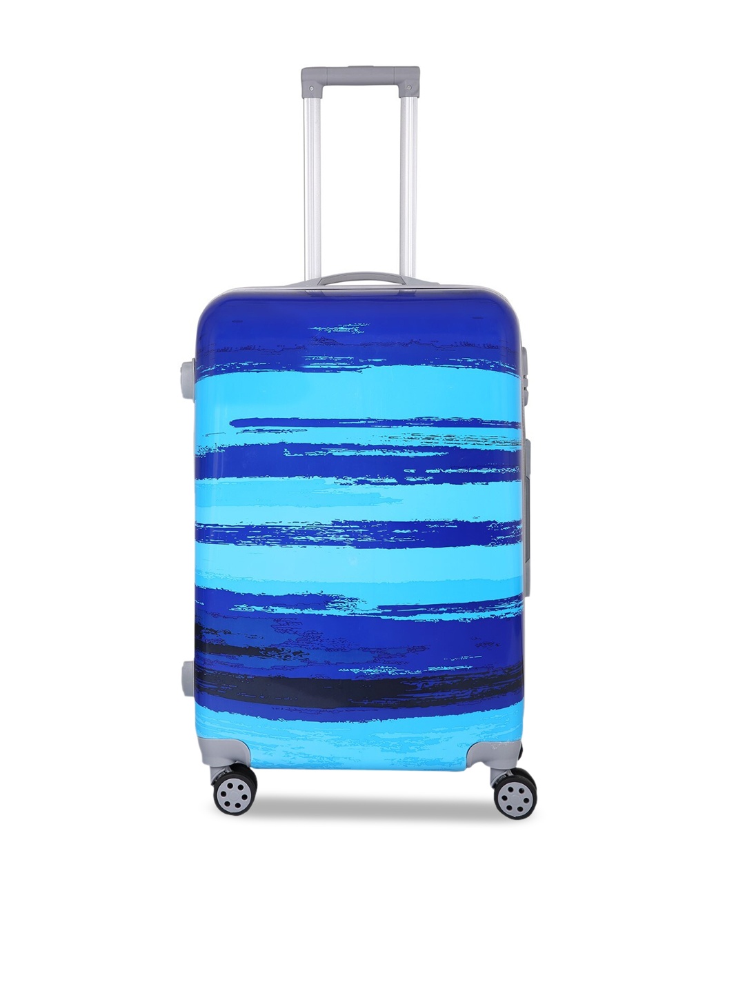 

Polo Class Blue Printed Hard-Sided Medium Trolley Bag