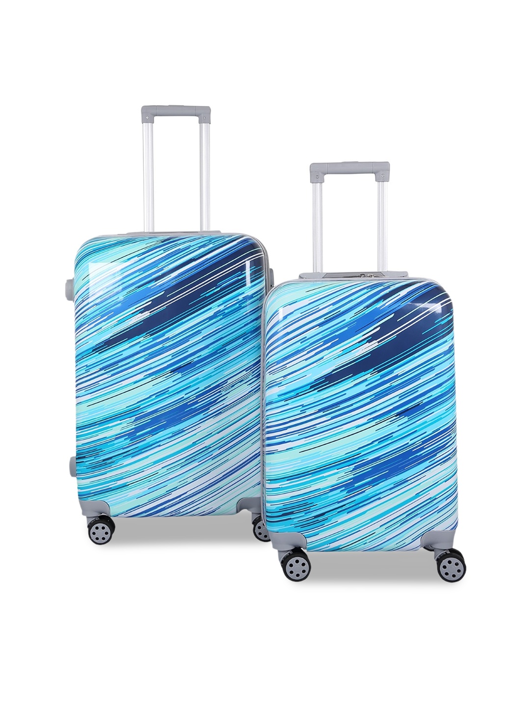 

Polo Class Set Of 2 Blue Printed Polycarbonate Trolley Bags