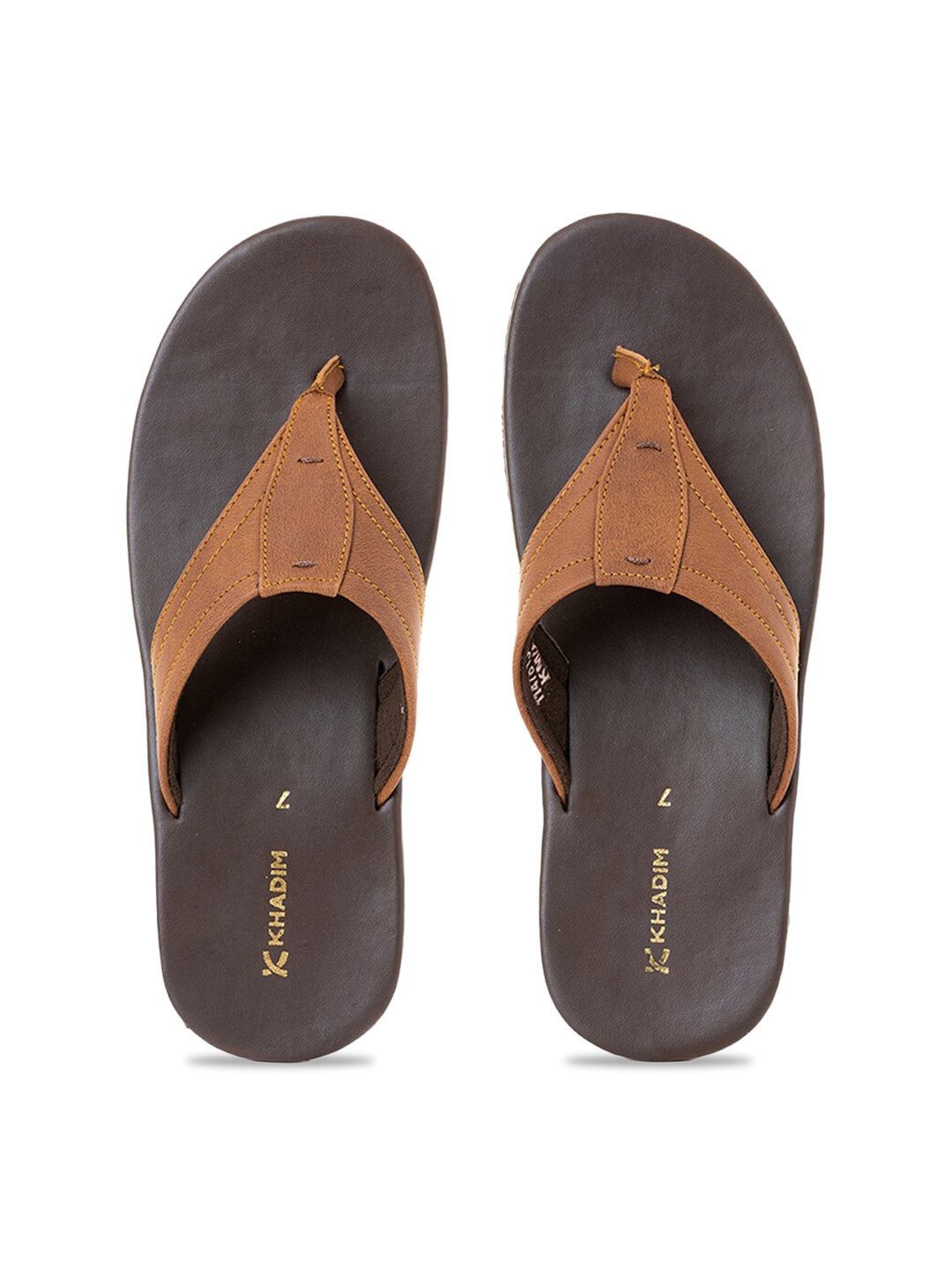 

Khadims Men Thong Flip-Flops, Brown