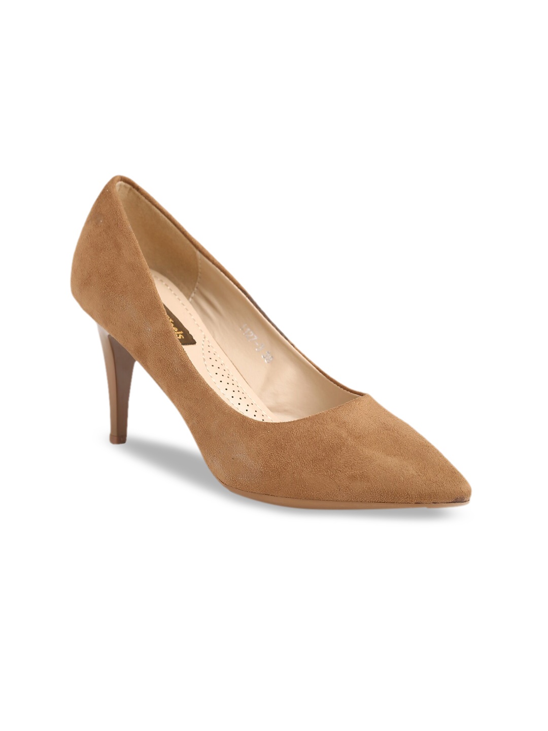 

Flat n Heels Brown Suede Stiletto Pumps