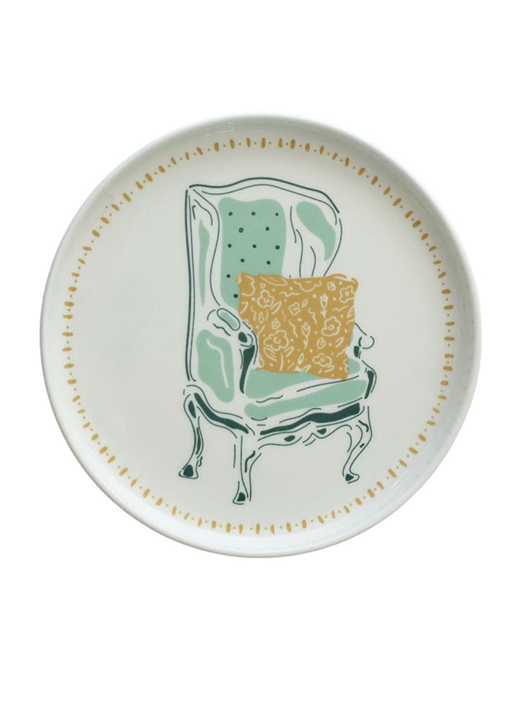 

The Wishing Chair White Printed Wall Plate Decor