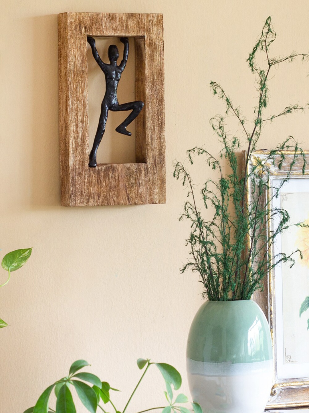 

The Wishing Chair Brown & Black Standing Man Wall Decor