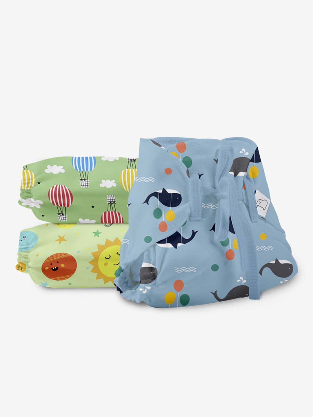 

SuperBottoms Infants Set Of 18 Dry Feel Langot, Blue