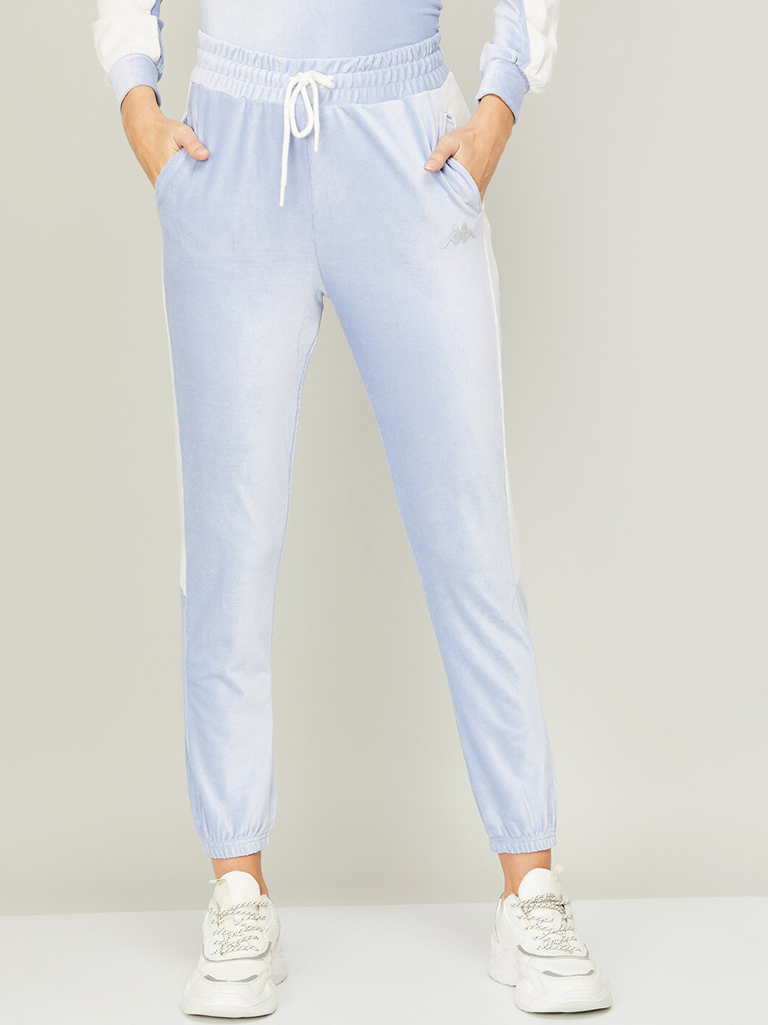 

Kappa Women Blue Solid Jogger