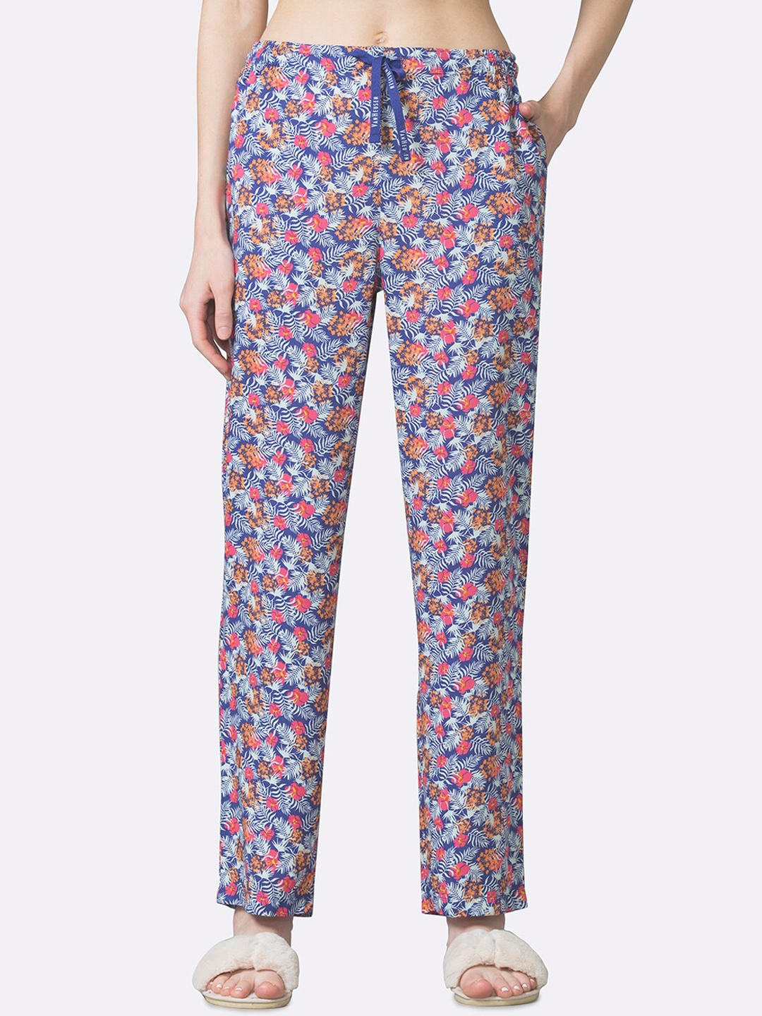 

Van Heusen Women Printed Lounge Pants, Blue