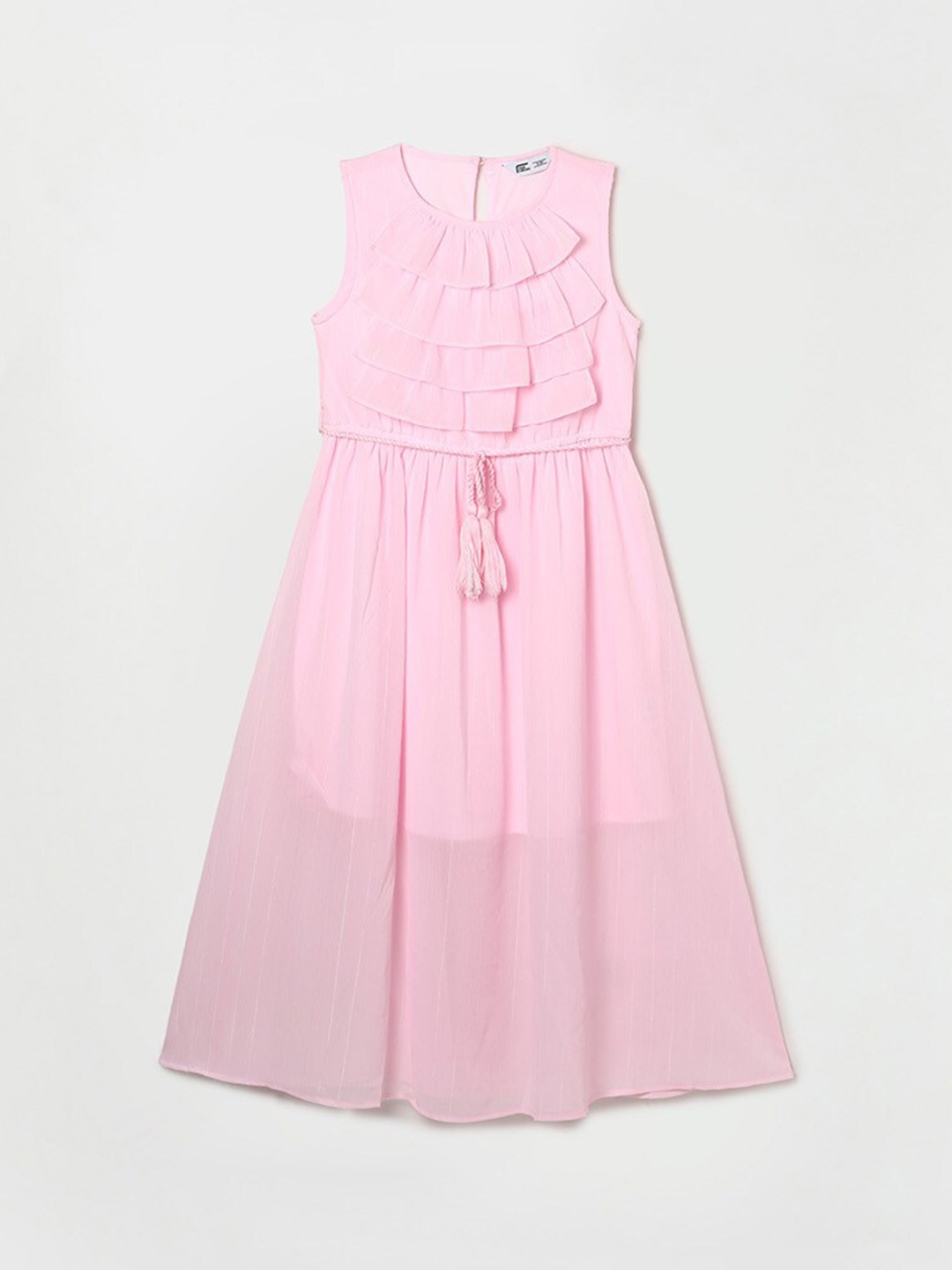 

Fame Forever by Lifestyle Girls Pink Polyester Maxi Dress