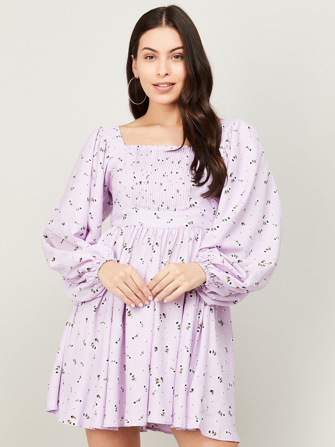 

Ginger by Lifestyle Pink Floral Printed Dress
