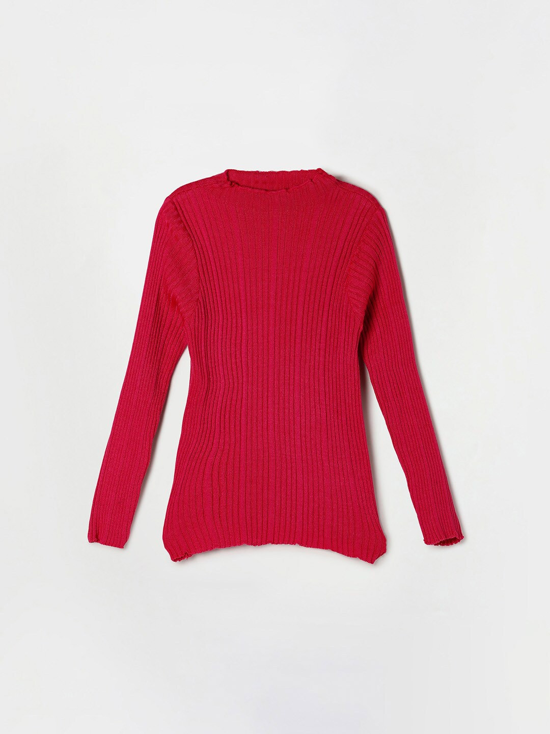 

Fame Forever by Lifestyle Girls Fuchsia Pink Turtle Neck Acrylic Pullover Sweater