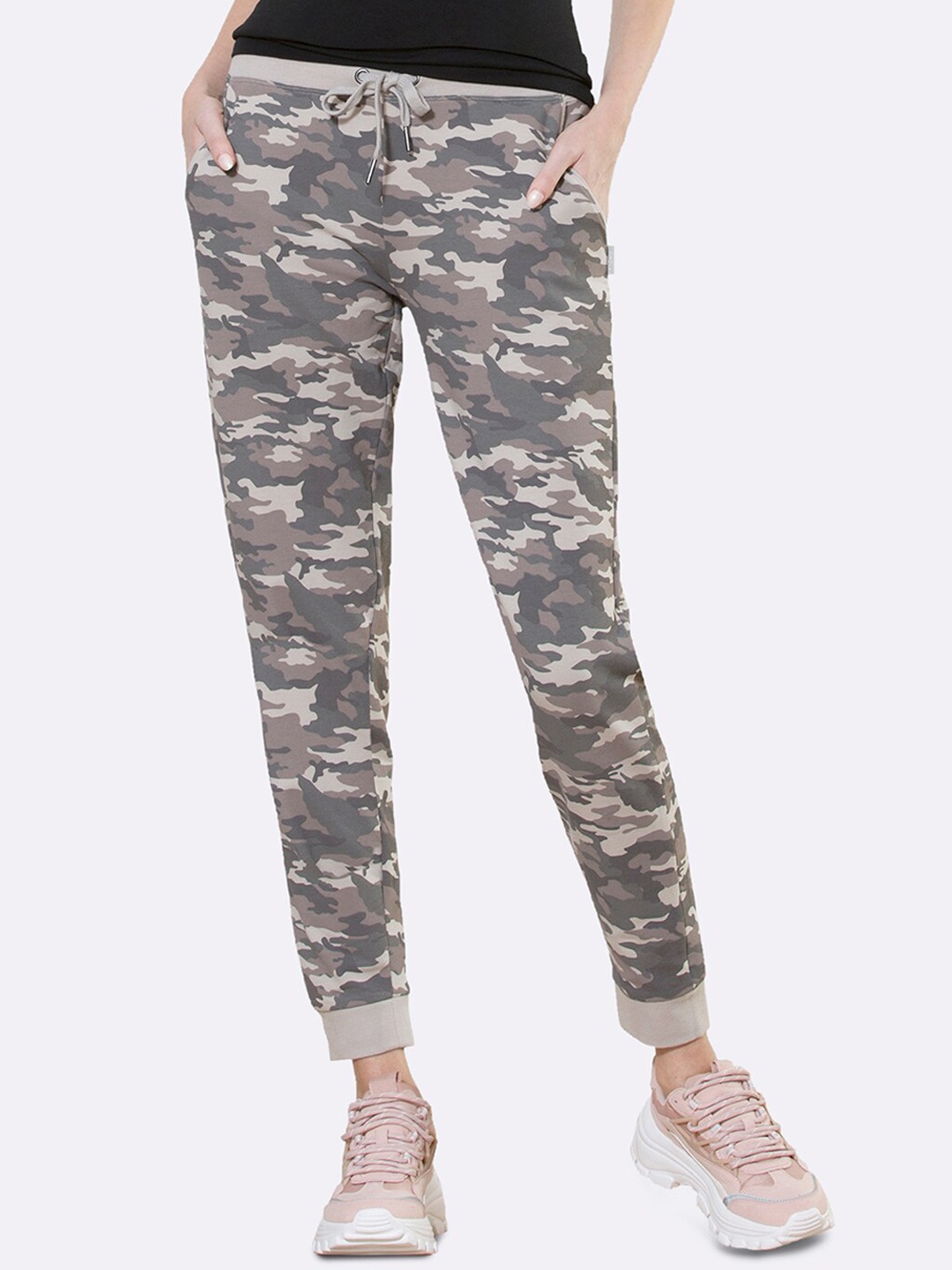

Van Heusen Women Camouflage Printed Jogger, Grey