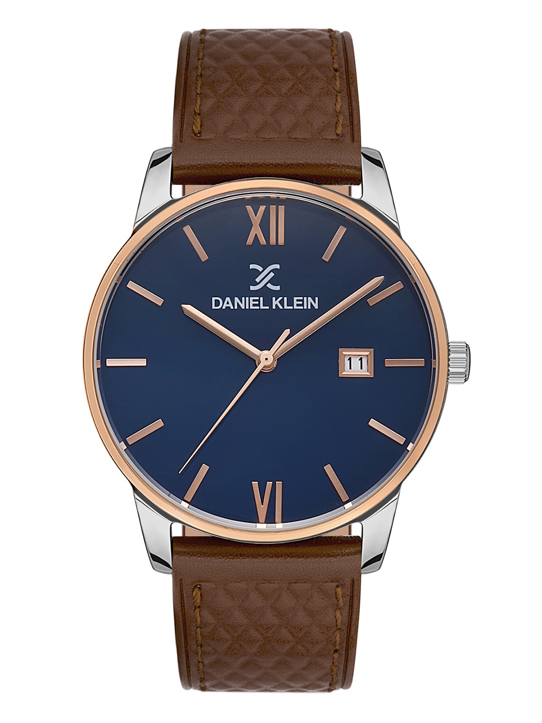 

Daniel Klein Premium Men Blue Dial & Brown Leather Strap Analogue Watch DK 1 13271-5