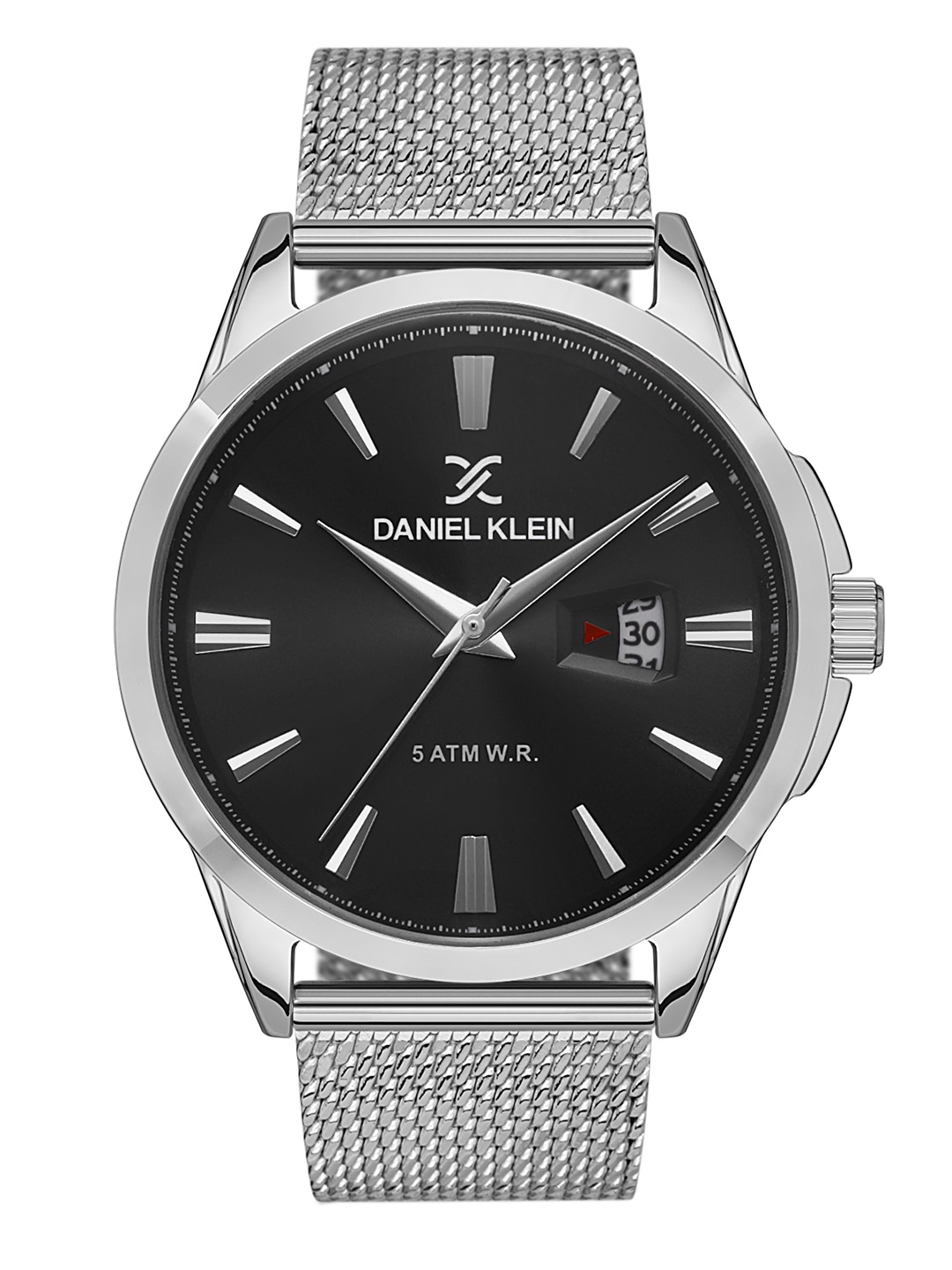 

Daniel Klein Premium Men Black Dial & Silver Toned Straps Analogue Watch DK.1.13268-2