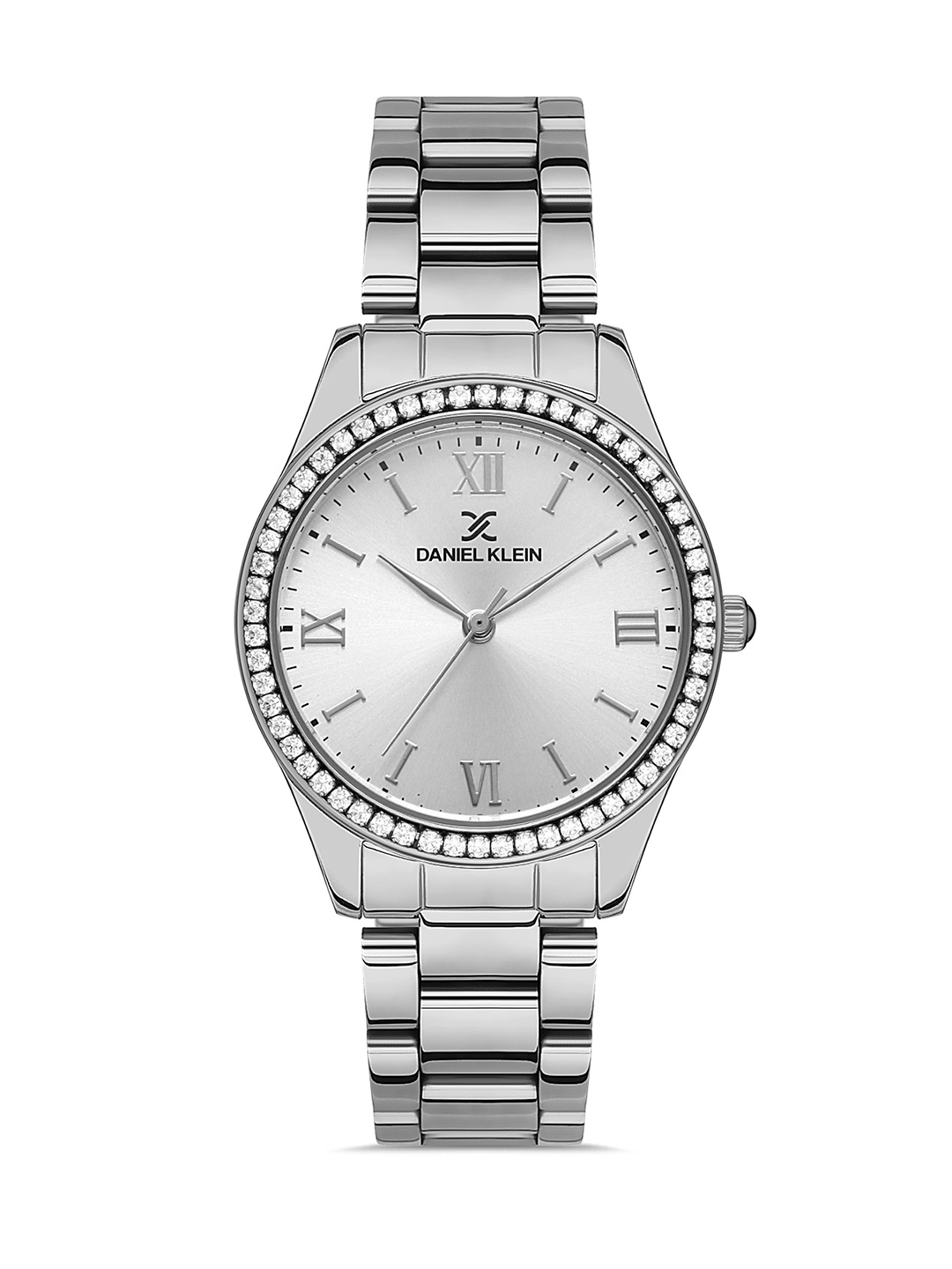 

Daniel Klein Premium Women Embellished Dial & Bracelet Straps Analogue Watch DK.1.13257-1, Silver