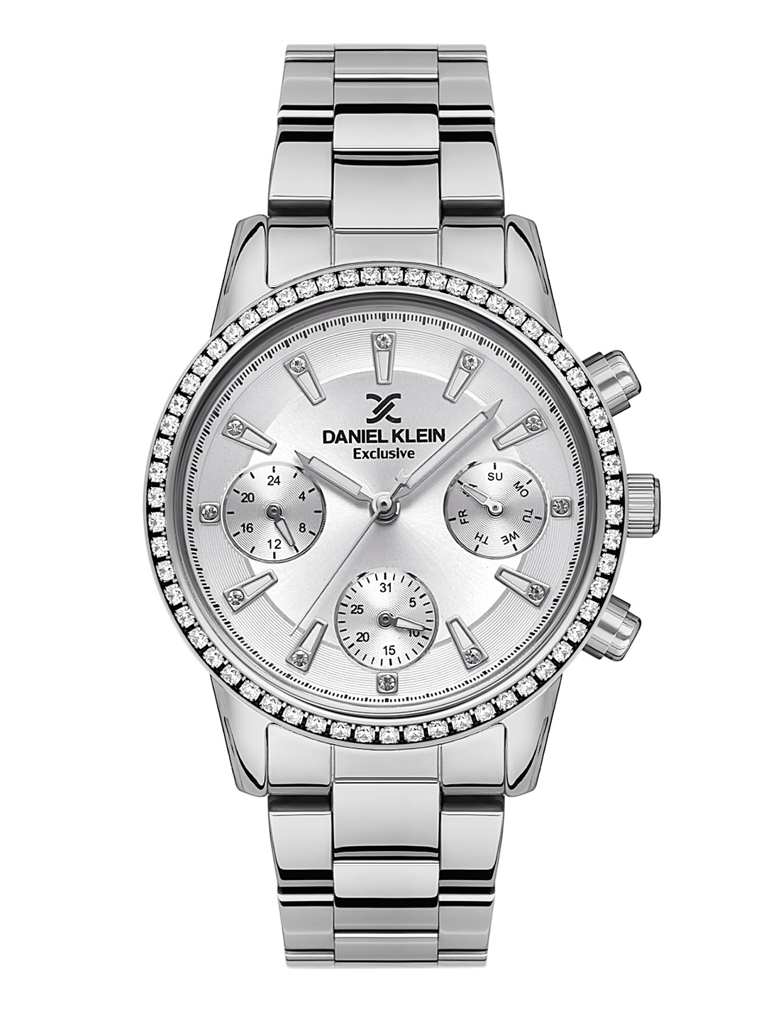 

Daniel Klein Exclusive Women Silver-Toned Dial Analogue Watch DK.1.13264-1