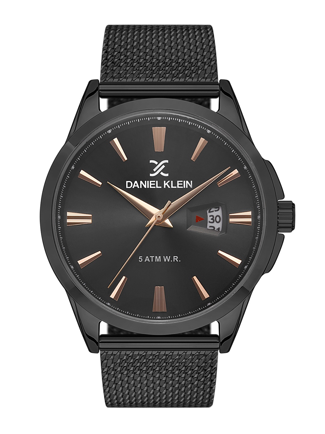 

Daniel Klein Premium Men Gunmetal-Toned Dial & Strap Analogue Watch DK.1.13268-4, Grey