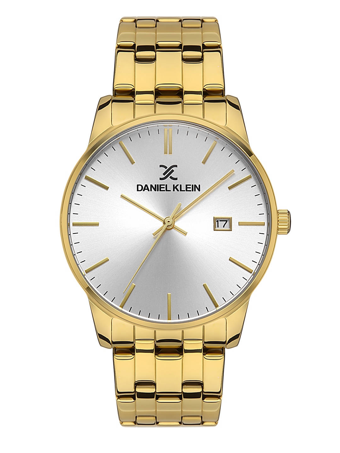 

Daniel Klein Premium Men Silver Dial & Gold-Toned Strap Analogue Watch DK 1 13270-5