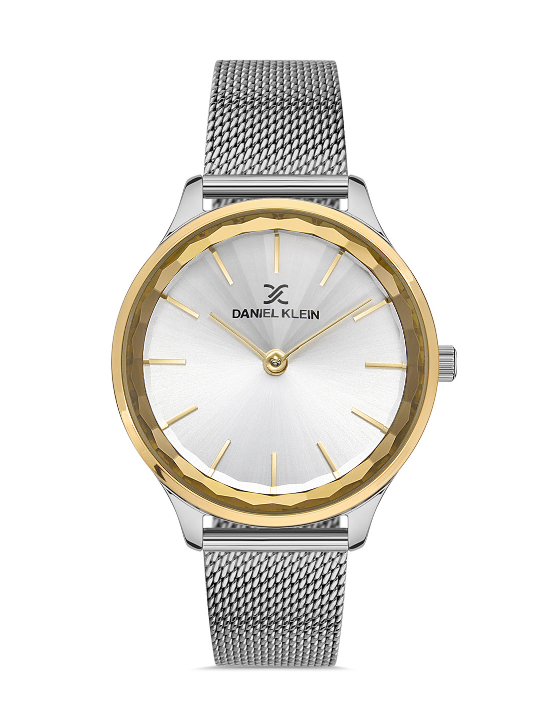 

Daniel Klein Premium Women Gold-Toned Dial & Silver Straps Analogue Watch DK.1.13253-2