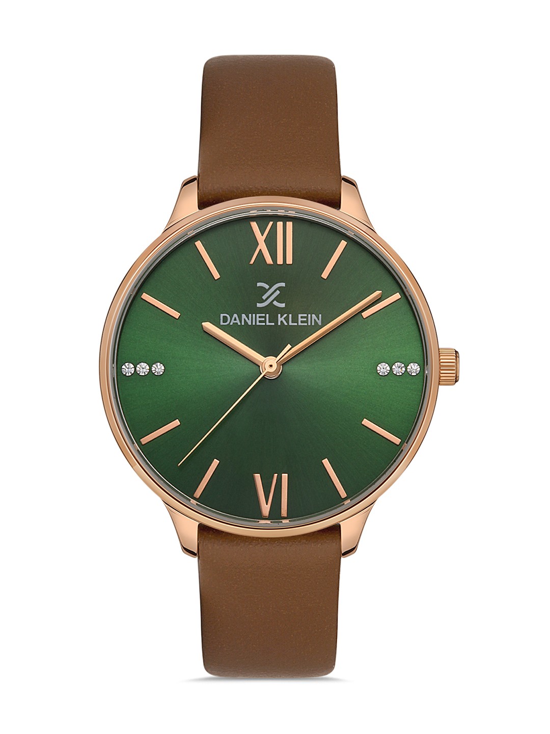 

Daniel Klein Premium Women Green Dial & Brown Leather Straps Analogue Watch DK.1.13245-5