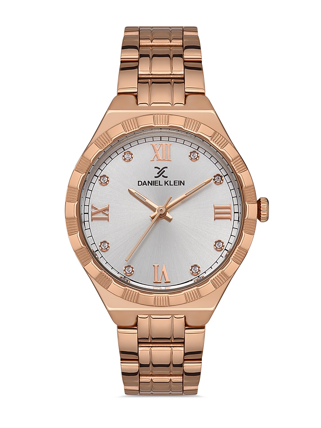 

Daniel Klein Premium Women Embellished Dial & Bracelet Straps Analogue Watch DK.1.13256-3, Rose gold