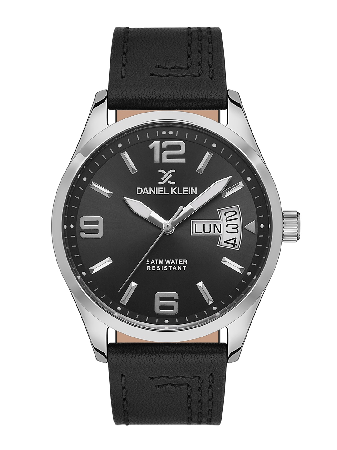 

Daniel Klein Premium Men Black Dial & Leather Straps Analogue Watch DK.1.13266-2