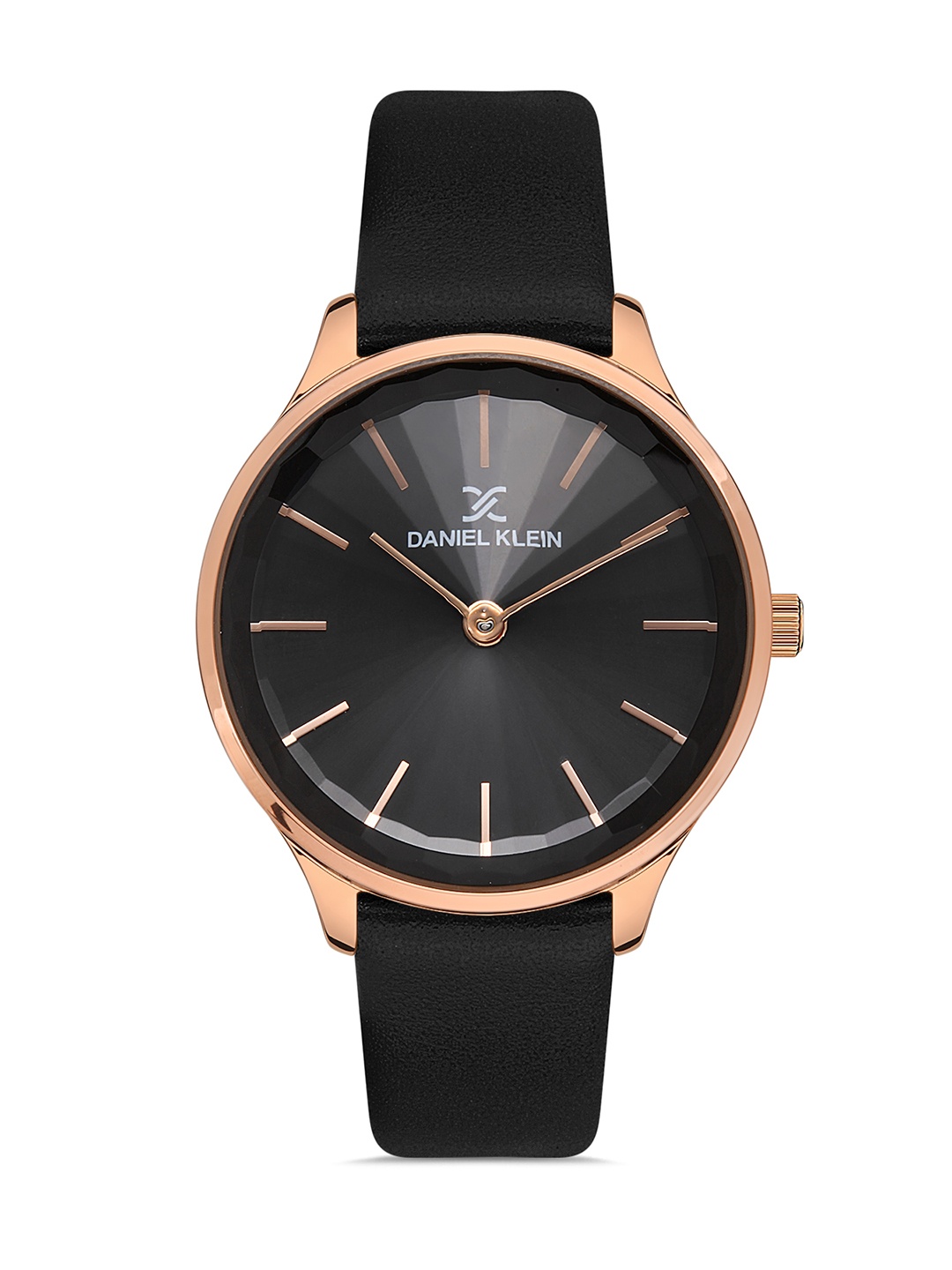 

Daniel Klein Premium Women Black Dial & Black Leather Straps Analogue Watch DK.1.13252-1