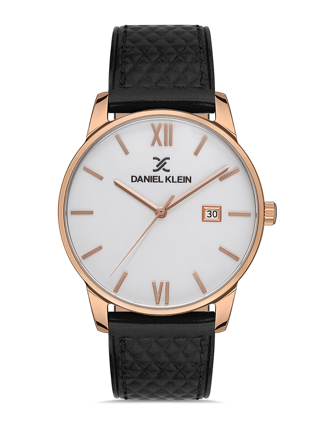

Daniel Klein Premium Men White Dial & Black Leather Strap Analogue Watch DK.1.13271-3